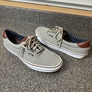 Vans Skate Shoes Brown Sneaker Mens Size 13 Low Top Lace Up Canvas Comfort Sport